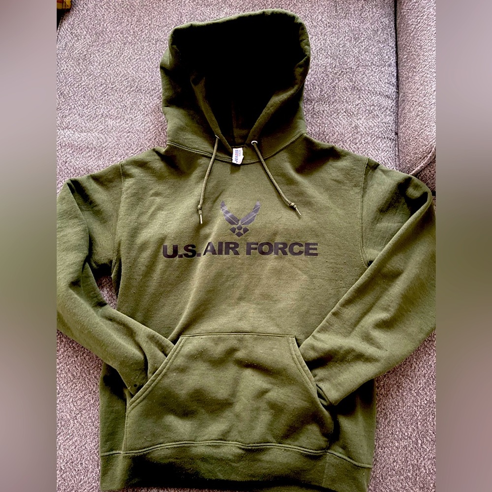 Unisex Olive Green Air Force Hoodie